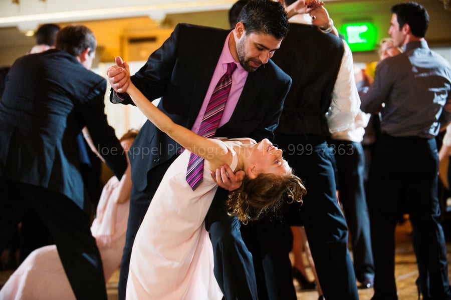 a father dances with his daughter during a wedding reception William Penn Hotel Wedding Photography