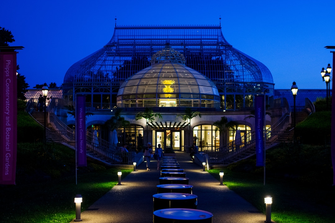 Phipps Conservatory and Botanical Gardens is a perfect spot for small weddings in Pittsburgh.